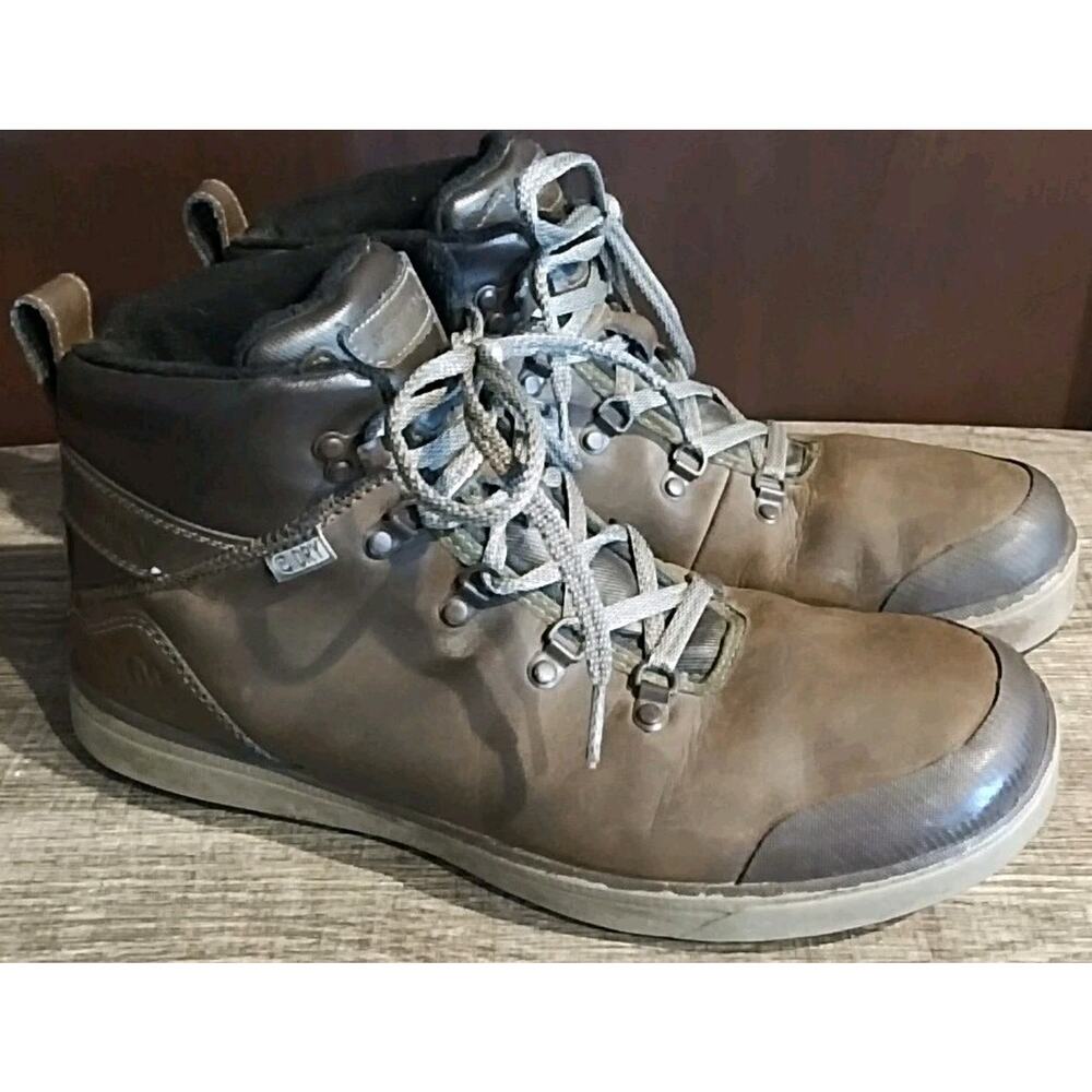 Merrell Leather Hiking Boots Mens Size 13 Lace Up Select Warm Dry J23627 Brown